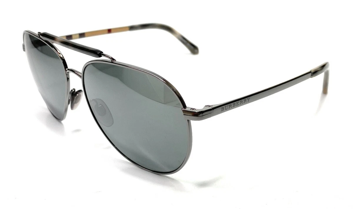 Burberry BE3097 10036G Gunmetal Men s Authentic Aviators