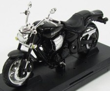 MODELLINO MOTO STATICO YAMAHA ROAD STAR WARRIOR 2002 NERO MODELLISMO SCALA 1/18