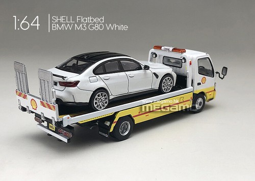 1/64 TINY Toyota Hino 300 Shell Flatbed Tow Truck Working flatbed Diecast Model - Picture 10 of 32