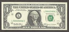 United States of America 1 Dollar 1999; UNC; F-1925L; Washington; San Francisco