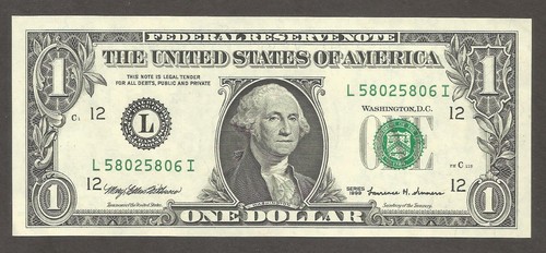 Vereinigte Staaten von Amerika 1 Dollar 1999; UNC; F-1925L; Washington; San Francisco - Bild 1 von 2