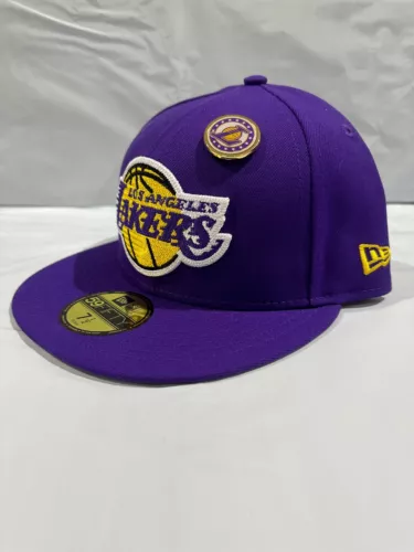 Authentic New Era NBA Los Angeles Lakers 59FIFTY Fitted Hat Cap~ 3 Variants ~