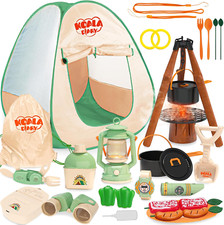 Kids Camping Set, 41 PCS Pretend Camping Set for Kids 3-5 with Pop up Tent -...