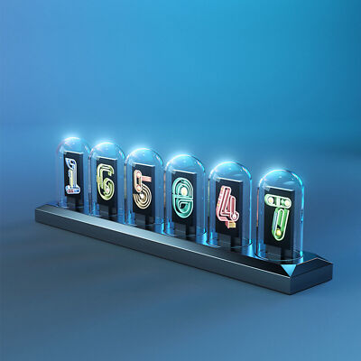 For Premium IPS RGB Nixie Tube Clock Glow Dial Custom Display Style Gifts