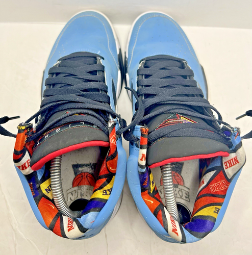 NIKE AIR FLIGHT LITE MID "HOOPS PACK" UNI BLUE/WHITE DQ7778-400 Men’s Size 8 - Picture 7 of 11
