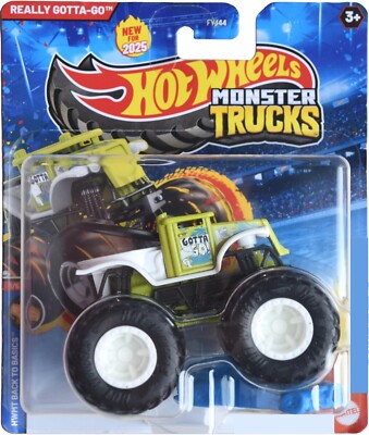 REALLY GOTTA-GO HWMT BACK TO BASICS Monster Trucks Hot Wheels Mattel Auto 1:64