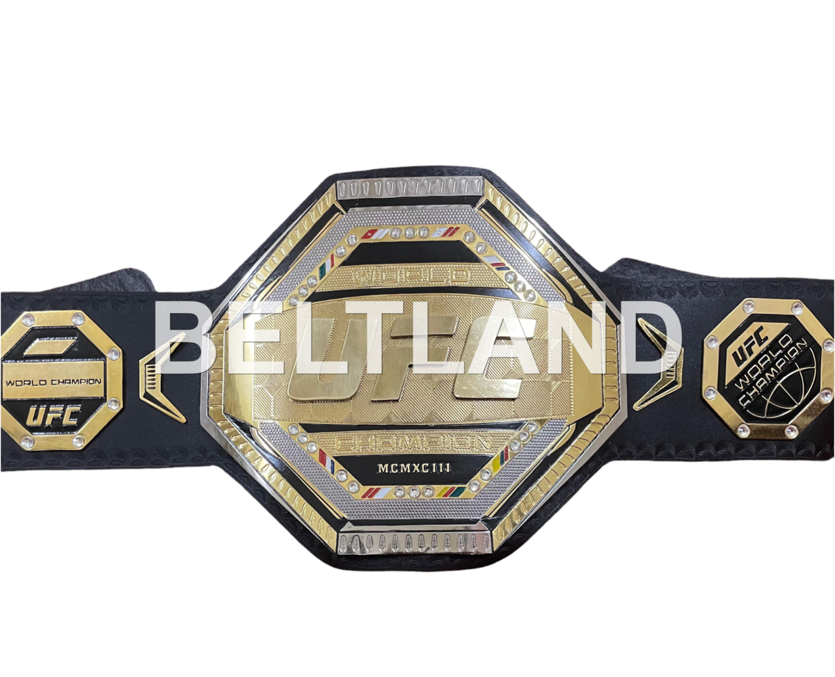 UFC Legacy Championship Title Belt New 4mm Zinc Gold Adult Size