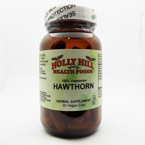 Holly Hill Health Foods, 100% Vegetarian Hawthorne, 90 Vegetarian Capsules - Picture 1 of 4