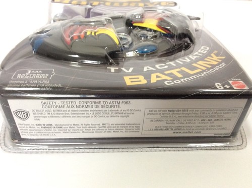 BATWAVE BATMAN COLLECTIBLE TV ACTIVATED BATLINK COMMUNICATOR NEW SEALED - Photo 6/7