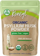 Organic Psyllium Husk Powder - Perfect for Vegan Baking - USDA Certified Fiber S
