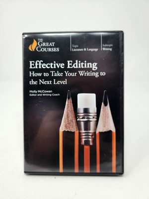 GREAT COURSES Effective Editing Writing McCowan DVD NO BOOK 2021