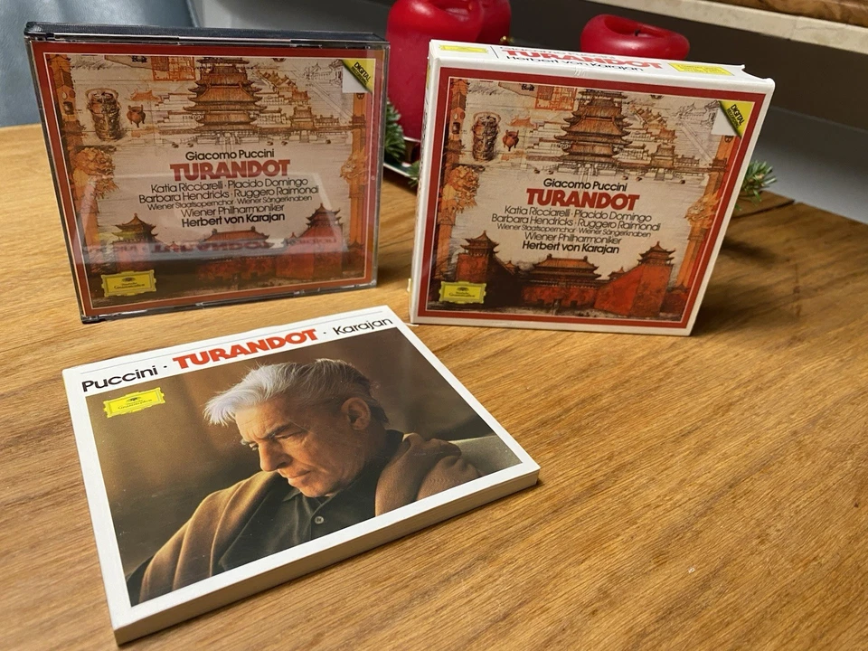Turandot 2er CD Von Karajan Wiener Staatsoperchor