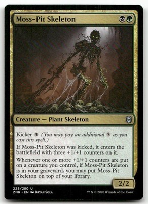 Moss-Pit Skeleton #228 (LP) Zendikar Rising ZNR Magic MTG