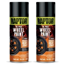 Raptor 4909 Gloss 1K Black Wheel Paint 10 oz (2 Pack)