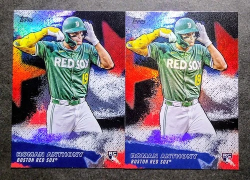 Roman Anthony 2026 Topps Series 1 Stars of MLB 2 Card Lot RC