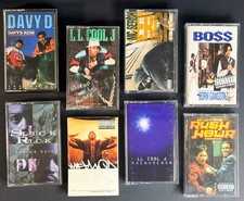 Def Jam Hip Hop 8 Cassette Lot- LL Cool J, Slick Rick, Method Man  More