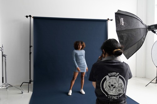 Spectrum Non-Reflective Full Paper Roll Backdrop (2.7 x 10M) - Japanese Denim... - Picture 13 of 17