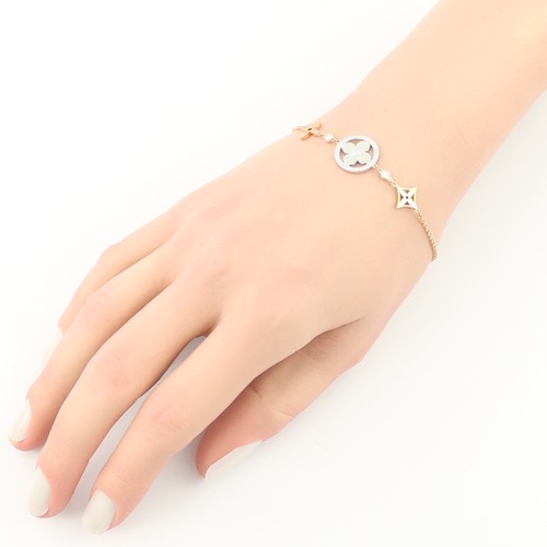 Auth Louis Vuitton Bracelet Diamond Idylle Blossom 3color 18K YG/WG/PG - Picture 4 of 4