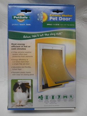Petsafe Extreme Weather Pet Door For Small Dogs/Cats Pets 1-15 Lbs ~New
