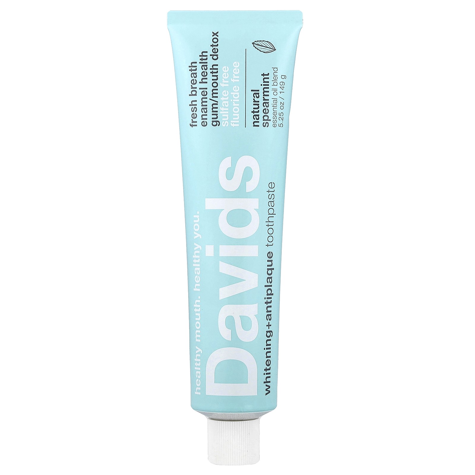 Отбеливающая зубная паста + средство от налета, натуральная мята, 5,25 унции (149 г)