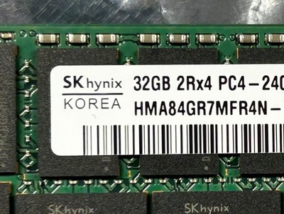 SK hynix 32GB DDR4-2400 ECC Registered RDIMM 2Rx4 PC4-19200 HMA84GR7MFR4N-UH Ser