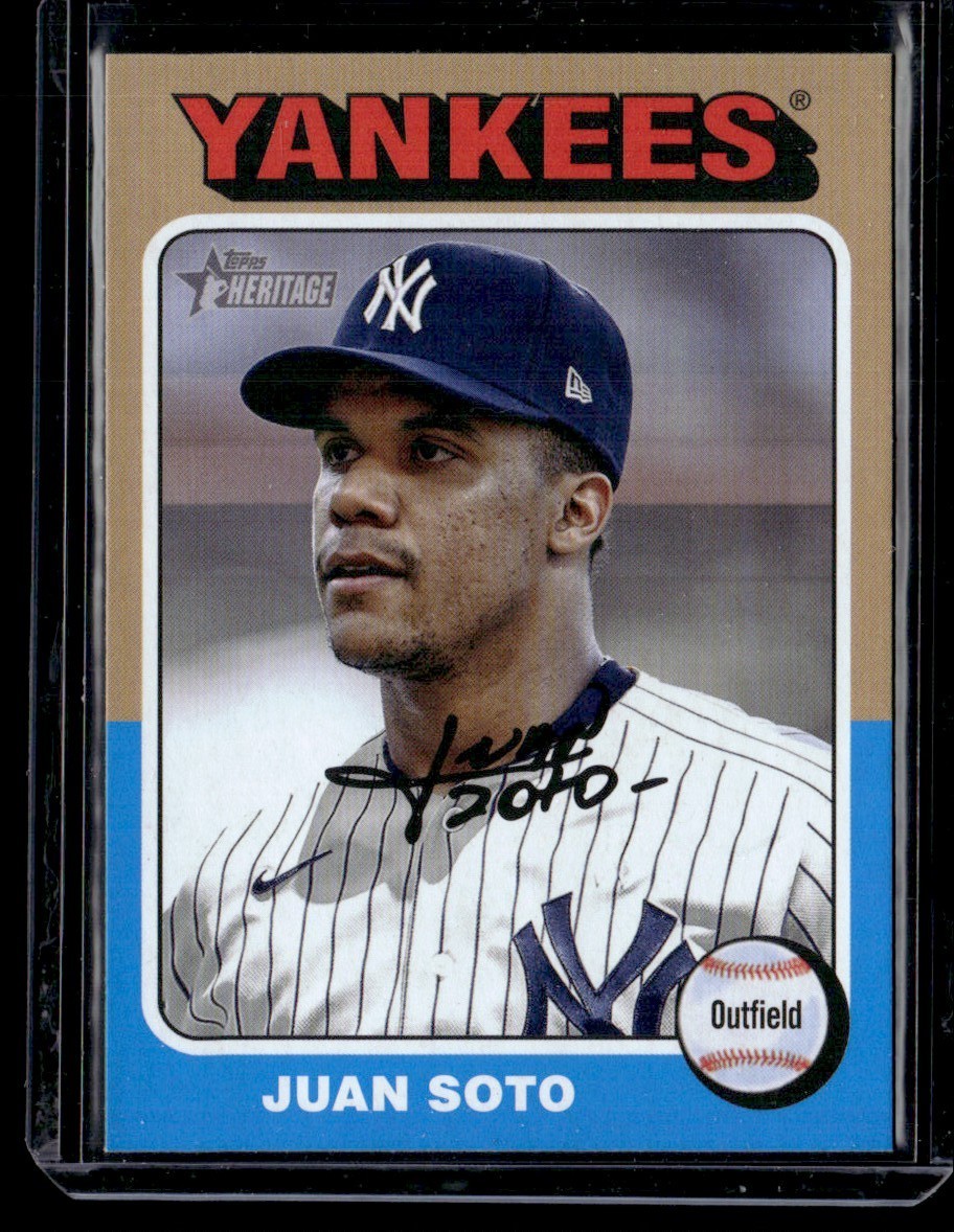 2024 Topps Heritage Color Swap Variation Juan Soto New York Yankees #143 Color