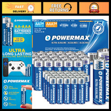 48-Pack Alkaline Batteries - 24 AA  24 AAA, Long Lasting, 10-Year Shelf Life, R