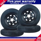 ✅4-Pack Trailer Tire On Rim 4.80-12 480-12 4.80x12 5 Lug on 4.5" 12" Rims 6PR