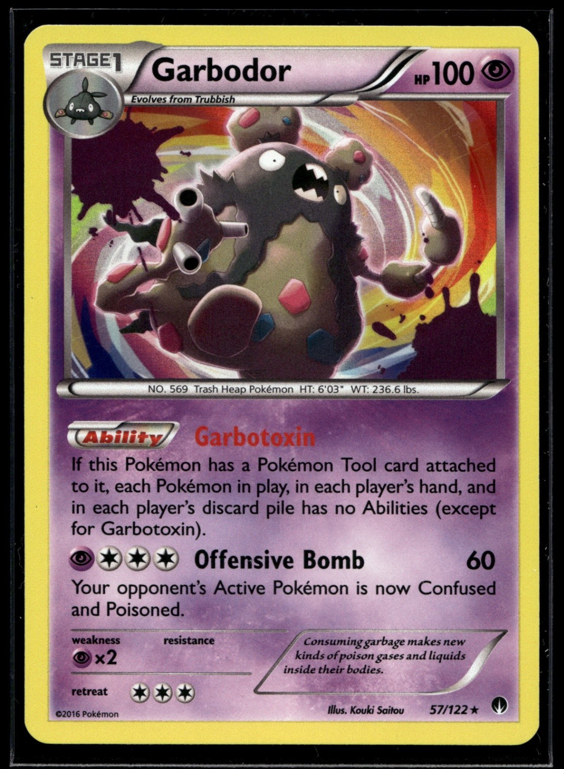 Garbodor Holo Rare XY - BREAKpoint 57/122 NM