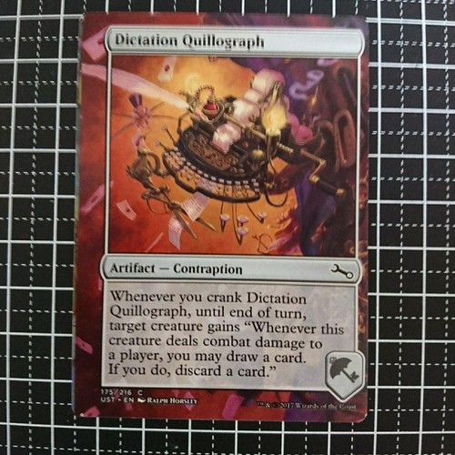 Unstable Dictation Quillography Error Card Collectible Used