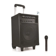 Pyle Bluetooth Wireless & Portable PA with Mic - Black PWMA230BT