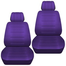 Fits 2005 To 2026 Toyota Tacoma Truck Front Set Bucket Seat Covers Solid Colors