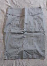 H&M Damen Bleistiftrock Grau Gr. 38 knielang ...