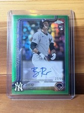 2025 Topps Chrome Ben Rice Rookie Auto /99 Green