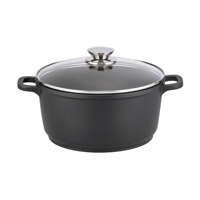 ELO Aluguss Kochtopf ALUCAST 20 cm mit Glasdeckel Antihaftversiegelung PFAS-frei