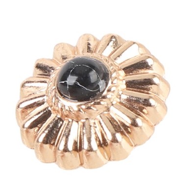 Schraubknopf 10 Stück Schwarz-türkisfarbene Conchos Mit 4 5 Mm PH-Schrauben Für