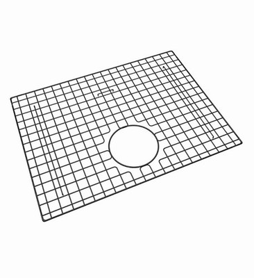 Rohl WSGRSS2115SS Forze 20-9/16'' x 15-1/4'' Stainless Steel Basin Rack Rear Drain