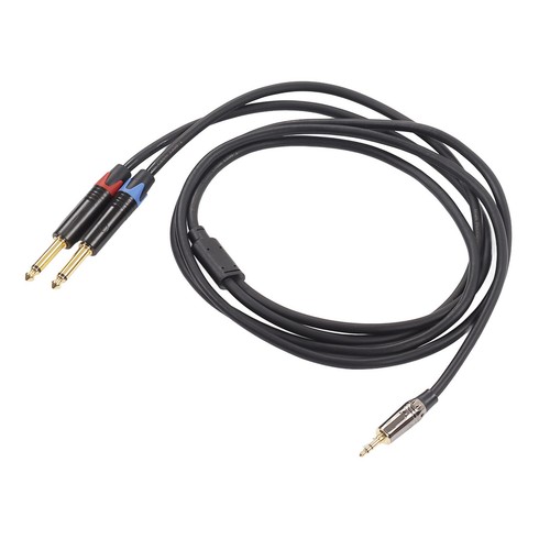 .›3.5mm 1/8 Inch Male To Dual 6.35mm 1/4 Inch TS Male Cable Stereo 1/4 To 1/8 BS - Picture 10 of 23