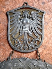 ZINN ZUNFTSCHILD + N&Uuml;RNBERG F&Uuml;RTH + JUNGFRAUENADLER + OBERMEISTER KARL TAUSCHECK