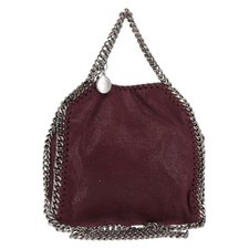 Stella MacCartney Falabella Chain Shoulder Bag polyester Bordeaux Auth BA6899