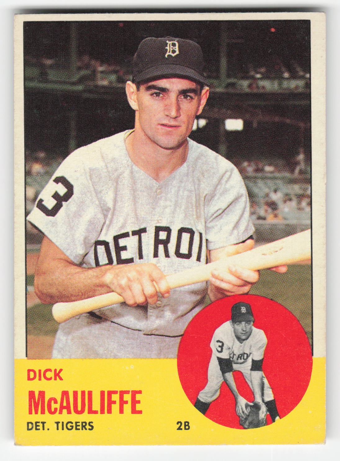 Dick McAuliffe 1963 Topps #64 Detroit Tigers VG