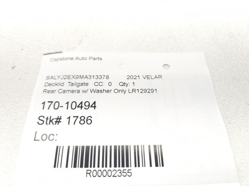 20-25 Range Rover Velar Rear Trunk Decklid Liftgate Camera Washer Bracket Holder - Picture 18 of 18