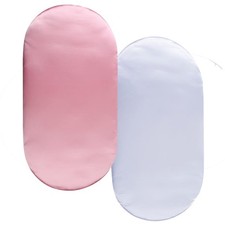 Satin Bassinet Sheet Set 2 Pack Ultra Soft Silk Fit for Rectangle, Hourglass,...