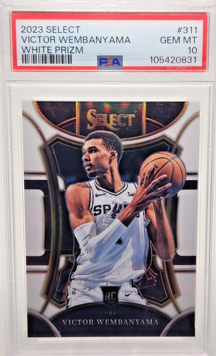 2023-24 Panini Select Victor Wembanyama Mezzanine White ROOKIE PSA 10 💎 /149