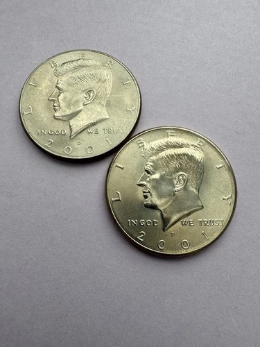2001-P Kennedy Half Dollar — photo from the most recent tracked eBay sale