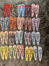 GIRLS Hair Slide Clips kids Accessories Grips Sleeper Snap SLEEPIES Gloss clip