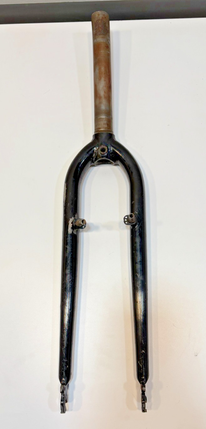 Fairdale Black Steel 26" QR Rim Brake Fork 190mm 1-1/8" Threadless READ