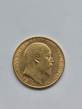 1909 Edward VII Half Sovereign Gold Coin 22ct – St George Dragon – 4g UK Gold