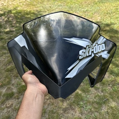 Ski-Doo Sport Performance Flared Windshield for REV-XP ~ 14 in Smoke Gray