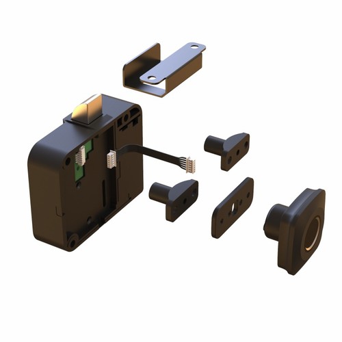 1 Set Fingerprint Lock Smart Keyless Entry Drawer Locker Cabinets Lock Mini Easy - Picture 11 of 12